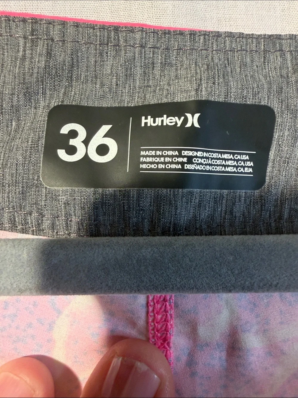 Hurley Neon Pink, Lime & Yellow Floral Board Shorts Size 36